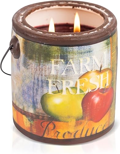 A CHEERFUL GIVER Vela perfumada de 95 horas de 20 onzas, manzana jugosa, vela de cristal con varias mechas, regalos para hombres y mujeres