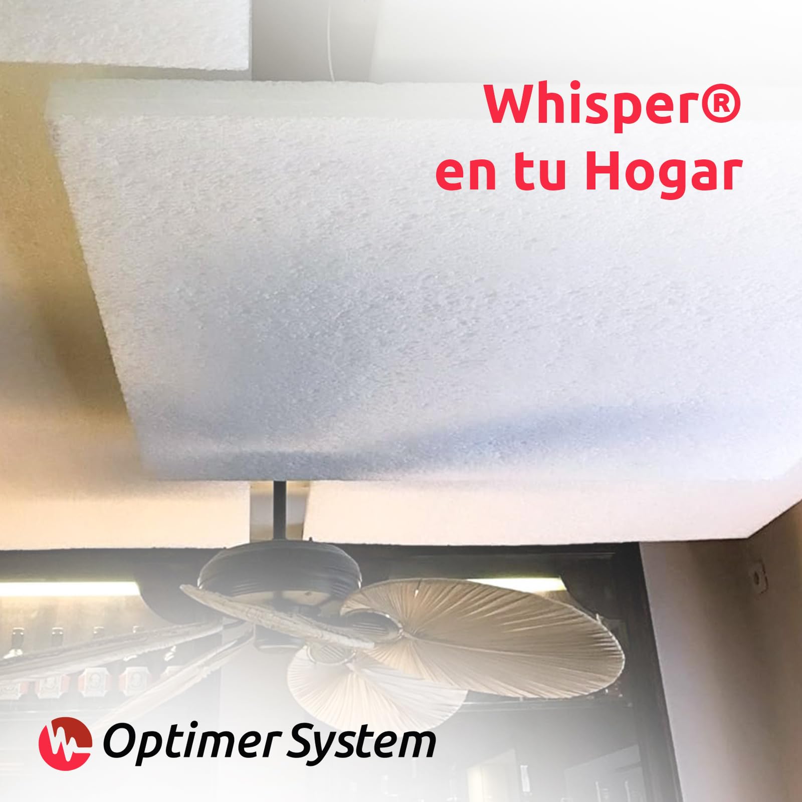 Whisper 1.20x0.60m Negro - CONTROLA EL RUIDO con Placas Fonoabsorbentes WHISPER®- Alta absorción de sonido, evita el eco y mejora la calidad del ruido