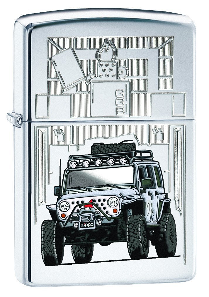 Zippo Jeep Lighter, High Polish Chrome : Amazon.in: Home & Kitchen