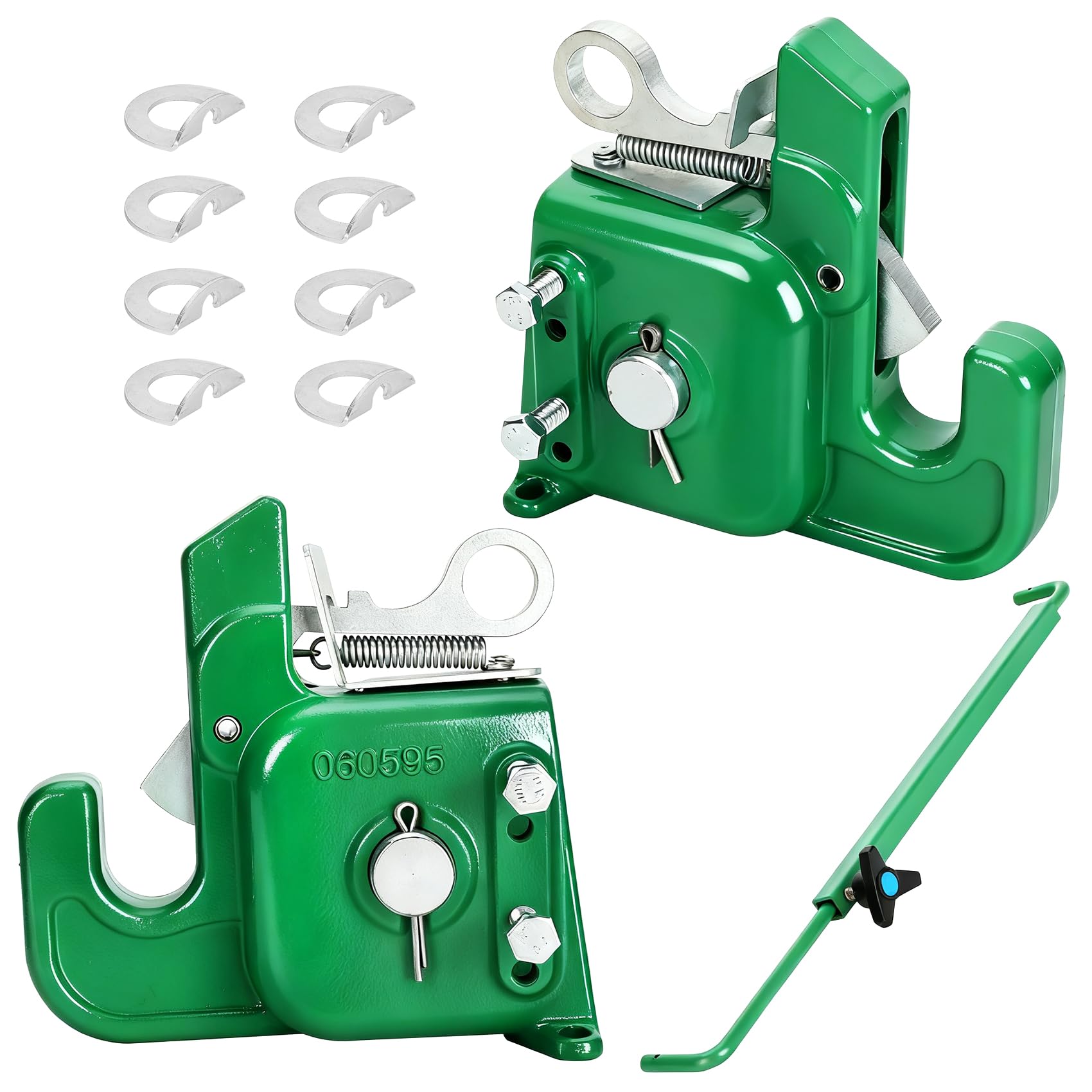 Cat2 Tractor Easy Change Quick Hitch System, 3-Point Hitch Adapter for Tractors and Implements, Durable&Easy Installation, Stabilizer Bar Included for