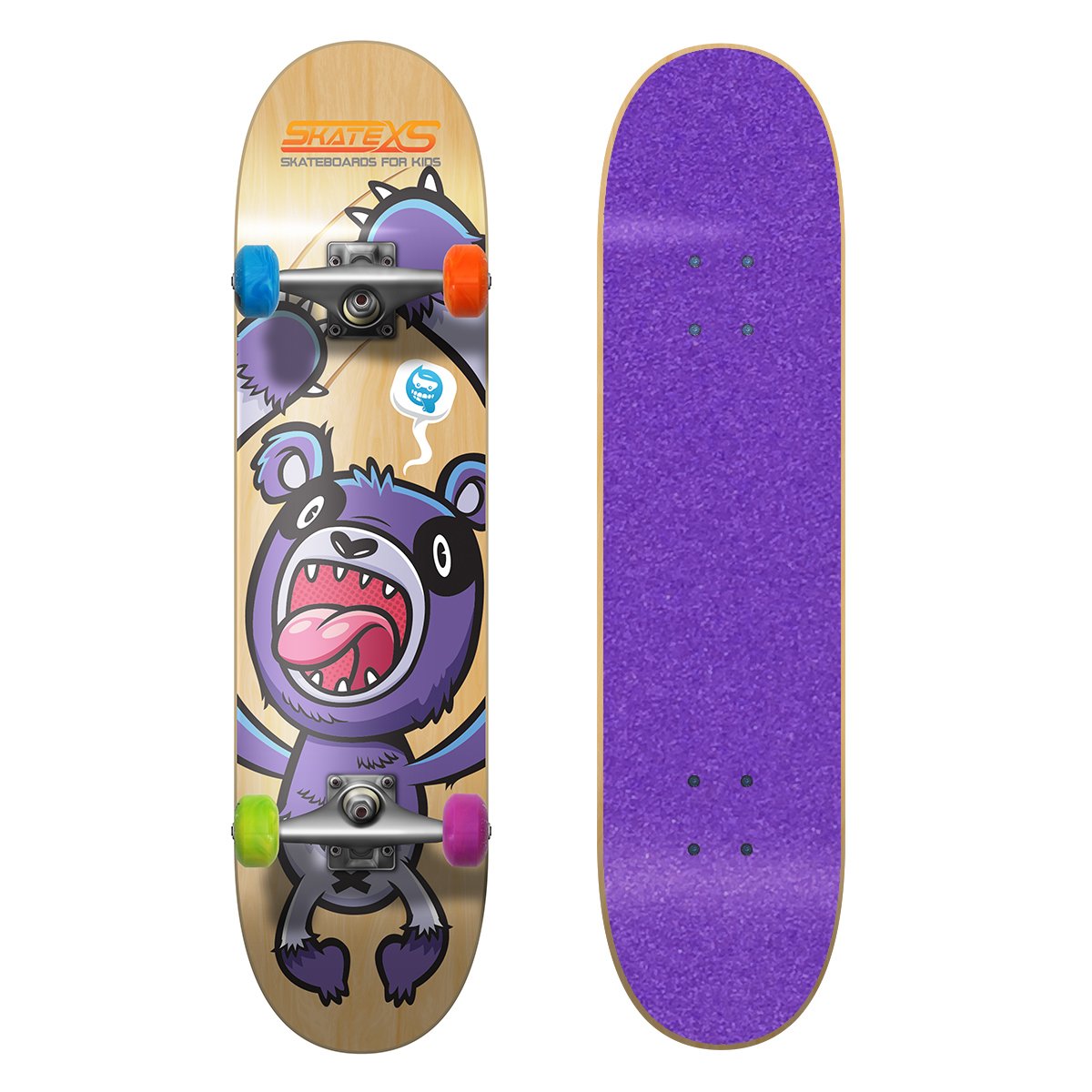 SkateXS Beginner Panda Street Kids Skateboard