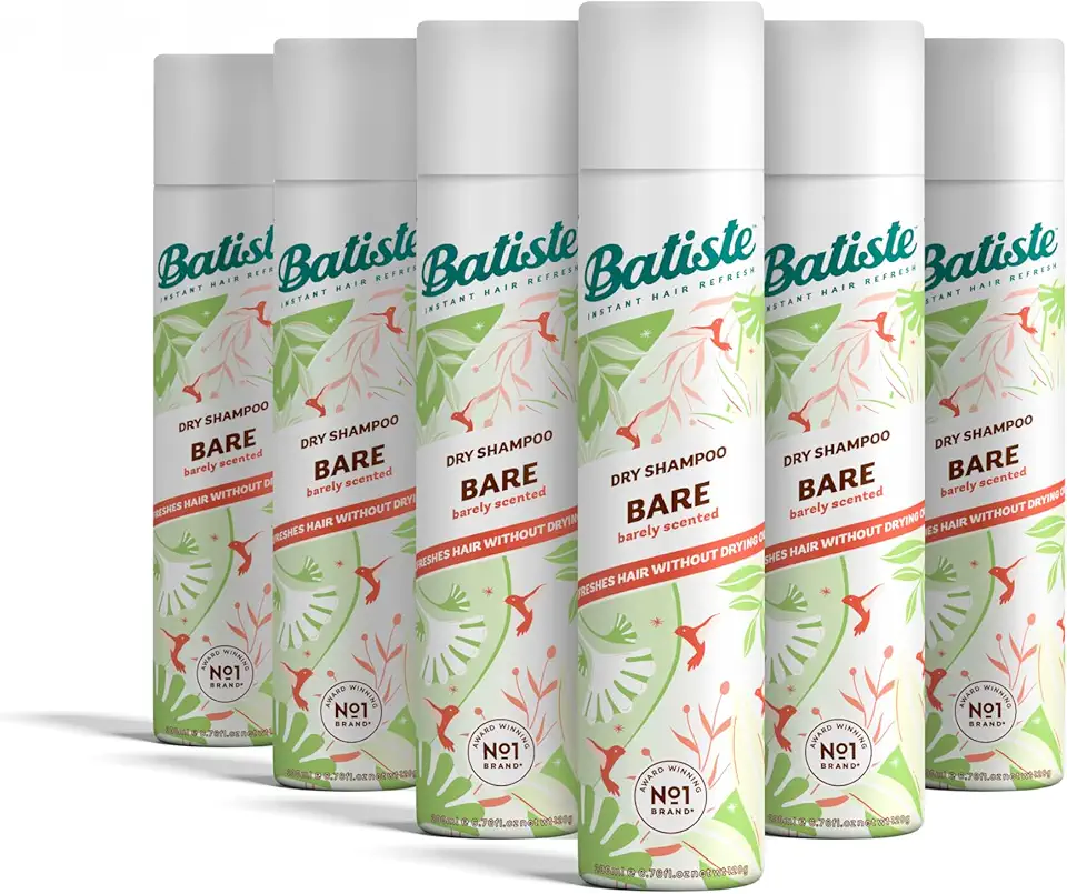 Batiste Dry Shampoo, Bare Fragrance, 6.73 fl. oz. PACK OF 6