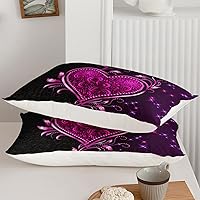 Vista 91 de AILONEN Juego de funda de edredón de rosas rojas tamaño Queen, juego de ropa de cama 3D con rosas rojas aceitadas para niñas, funda de edredón