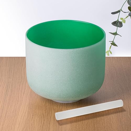 Miniatura 74 de SOLSHINE Juego de 7 cuencos de cristal de 6 a 12 pulgadas para curación de sonido con 2 fundas de carring gratis, mazo de cristal y reparador de 7