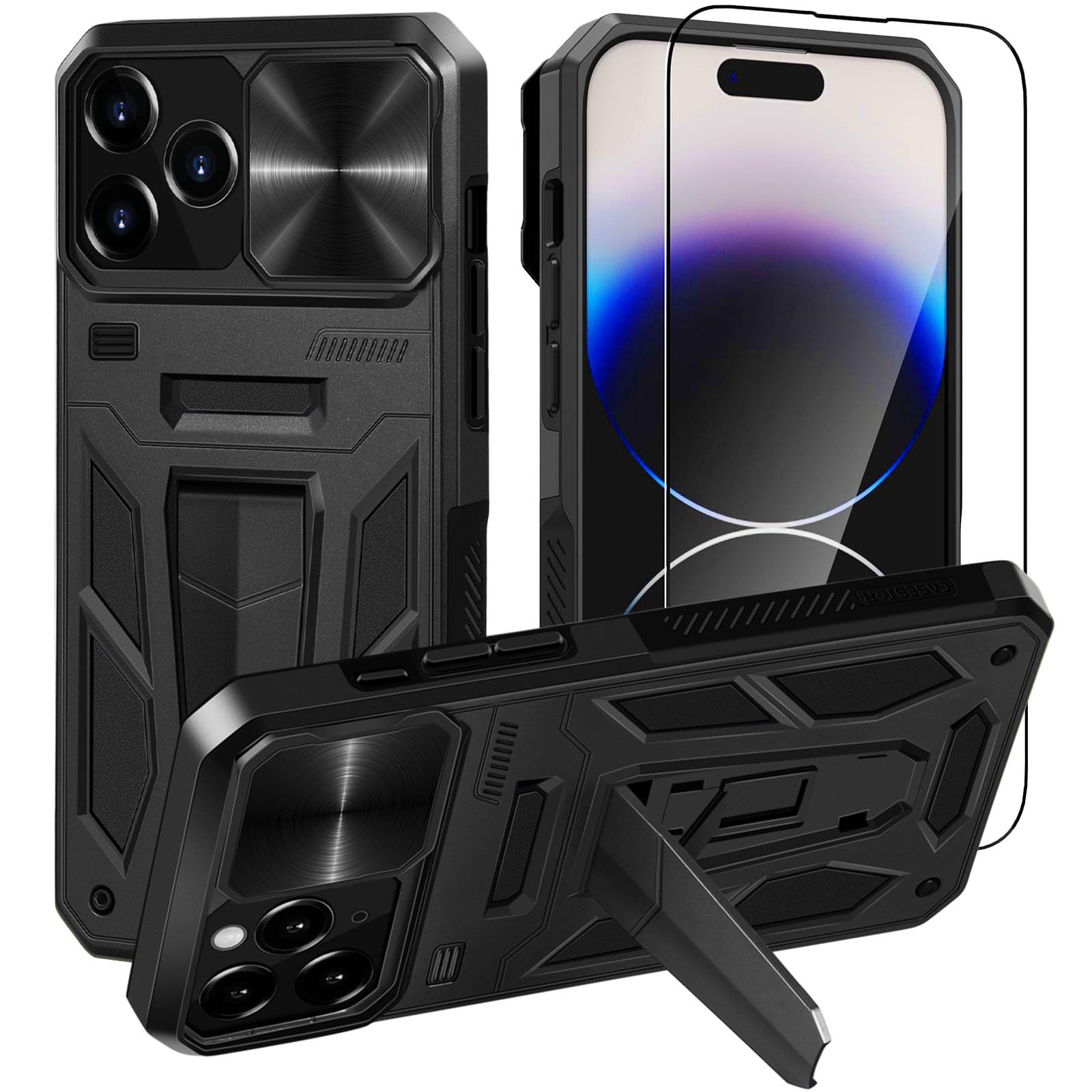 Amazon.co.jp: 【CASESTAR】iPhone 14 Pro Max ケース 米軍MIL規格取得