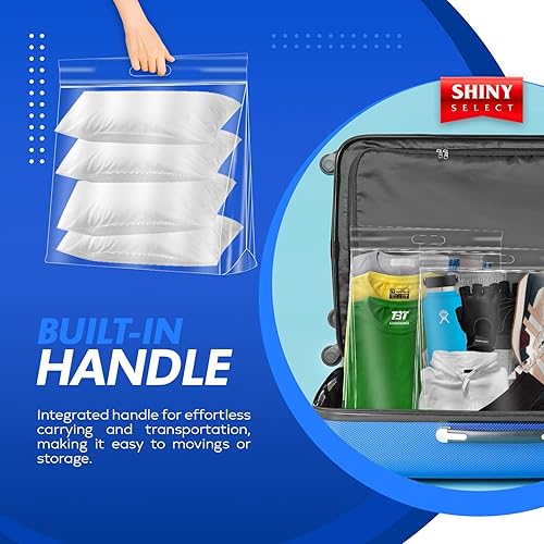 Miniatura 7 de 15 unidades Bolsas jumbo  Doble cremallera  Almacenamiento con asas de transporte  Extra grandes de 22 x 22 pulgadas  8 galones de plástico