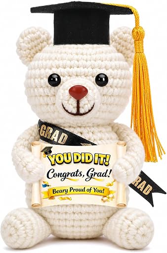 Graduation Bear Gifts Grad for Her Him, 2026 Grad Teddy Bear Plush Stuffed Animal, Kindergarten Preschool Prek Middle High School College 5th 6th 8th Grade Graduation Gifts Decorations Favors Decor