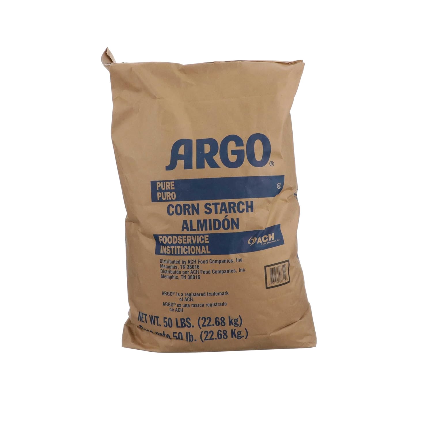 Argo Corn Starch 50 Pound Bulk Bag | Natural Gluten-Free Thickener for Baking, Cooking & Frying