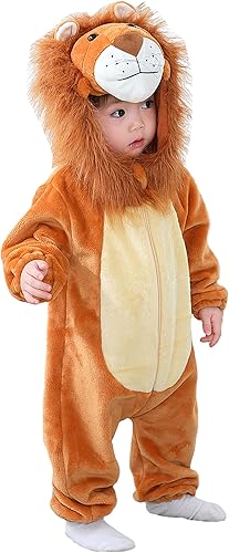TONWHAR - Disfraz de Halloween para niños, para cosplay de animales, para la nieve (3-6 mesesaltura 24pulgadas - 26pulgadas, león)