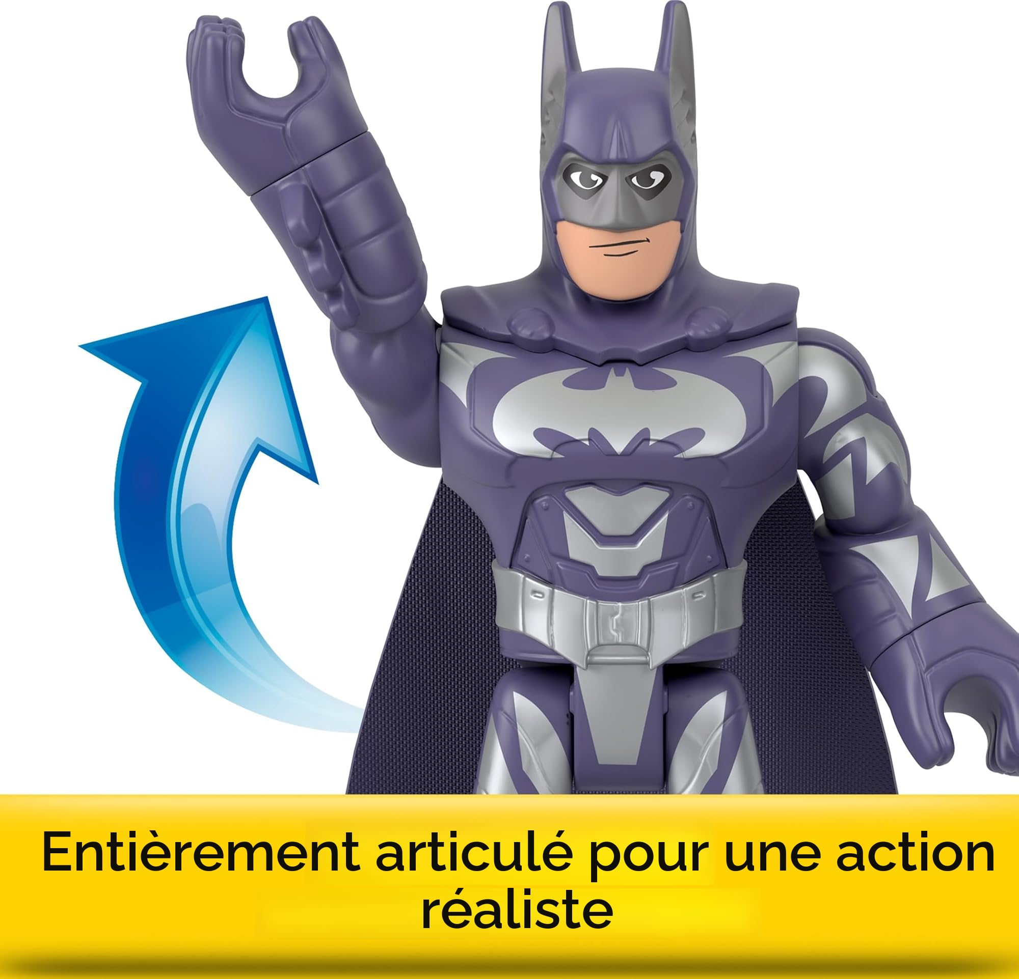 Fisher-Price Imaginext DC Super Friends Batman Toys Kit commémoratif 85e anniversaire avec style film pour les fans à partir de 3 ans