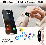Smart Watch for Men Women, 1.27" HD Touchscreen Fitness Tracker, Bluetooth Calling, AI Built-in, 100+ Sports Modes, Heart Rate Sleep Monitor, IP68 Waterproof, Smartwatch for Android iPhone