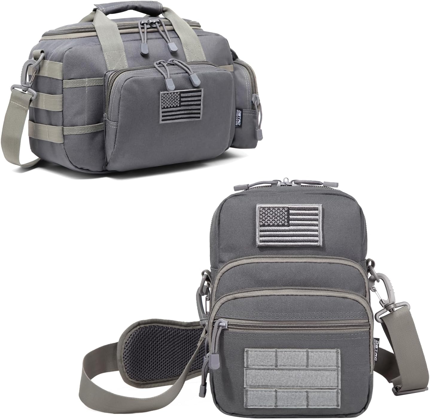 Gun Range Bag Small (Black) Pistol Pouch Shoulder Bag Small (Grey)
