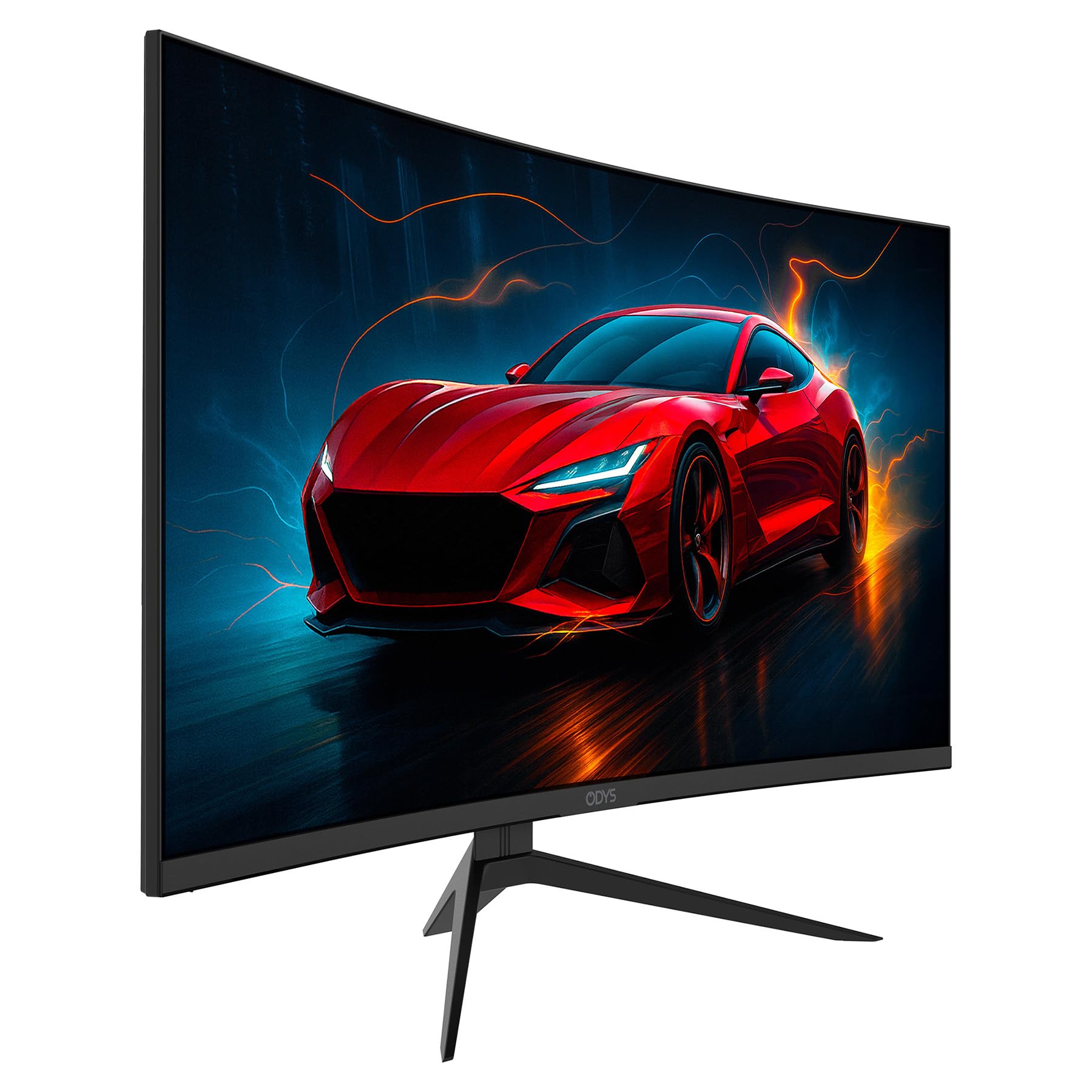 Odys XP32 - Monitor curvo WQHD da 80 cm (32") (2.560 x 1.440 pixel, 165 Hz, tempo di risposta 1 ms, compatibile con AMD FreeSync, NVIDIA G-Sync, riduzione della luce blu, HDMI, display port) nero
