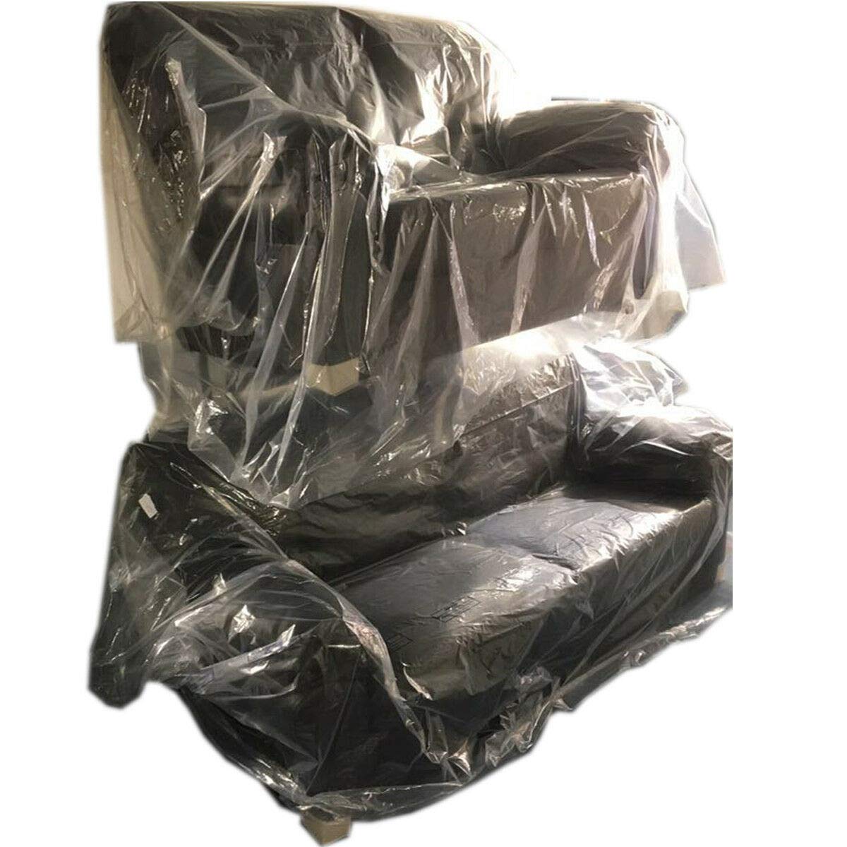 Unbeatableoffers Sofa Settee Armchair Protector Dust Cover Polythene Plastic Bag Removal Storage (2 Chair Bags)