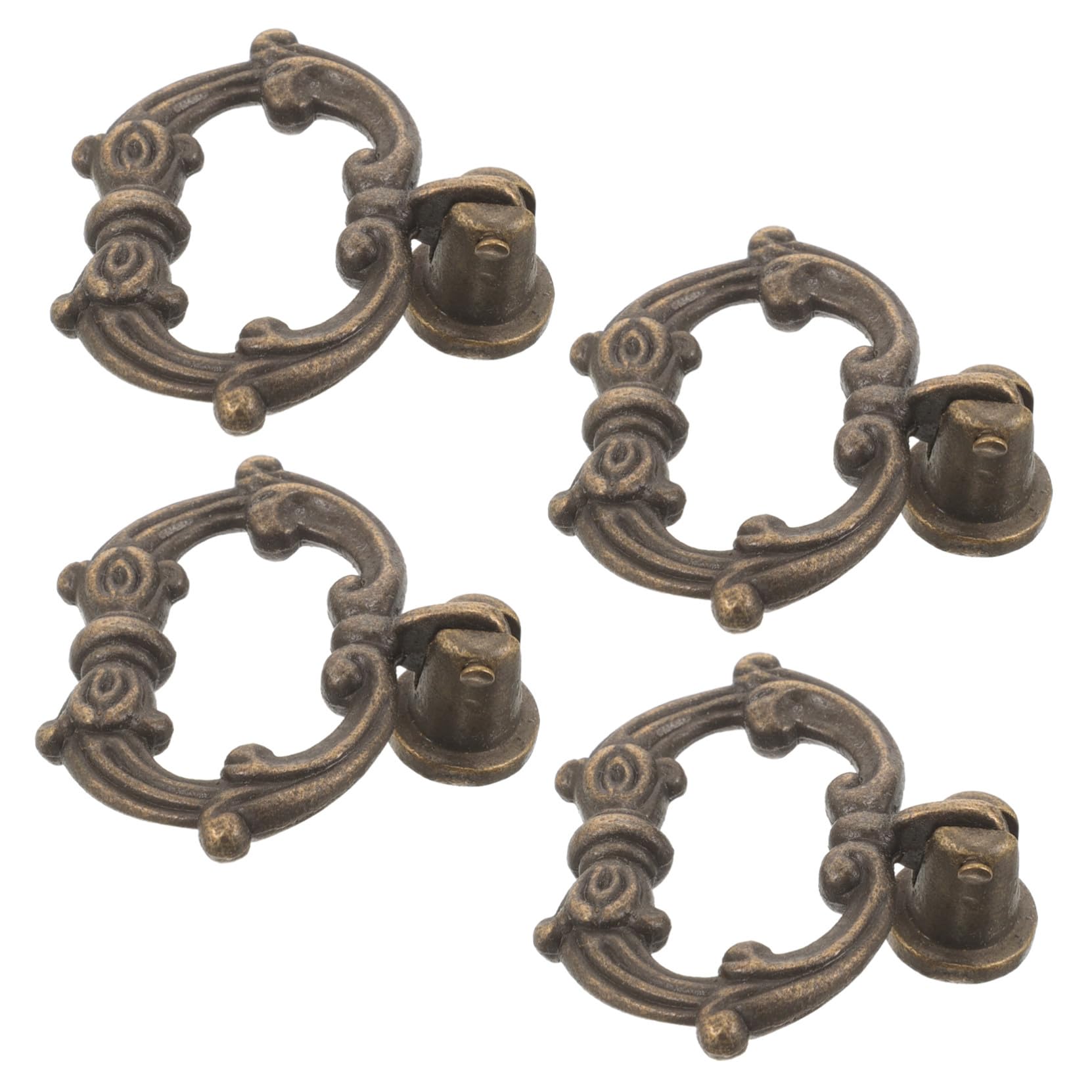 Tiradores vintage de cajón en bronce de estilo europeo para muebles elegantes