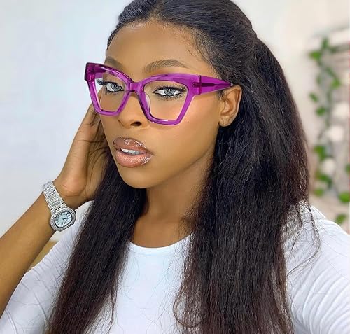 Miniatura 10 de VOOGLAM Gafas de bloqueo de luz azul de ojo de gato para mujer, anti fatiga ocular UV Reginald