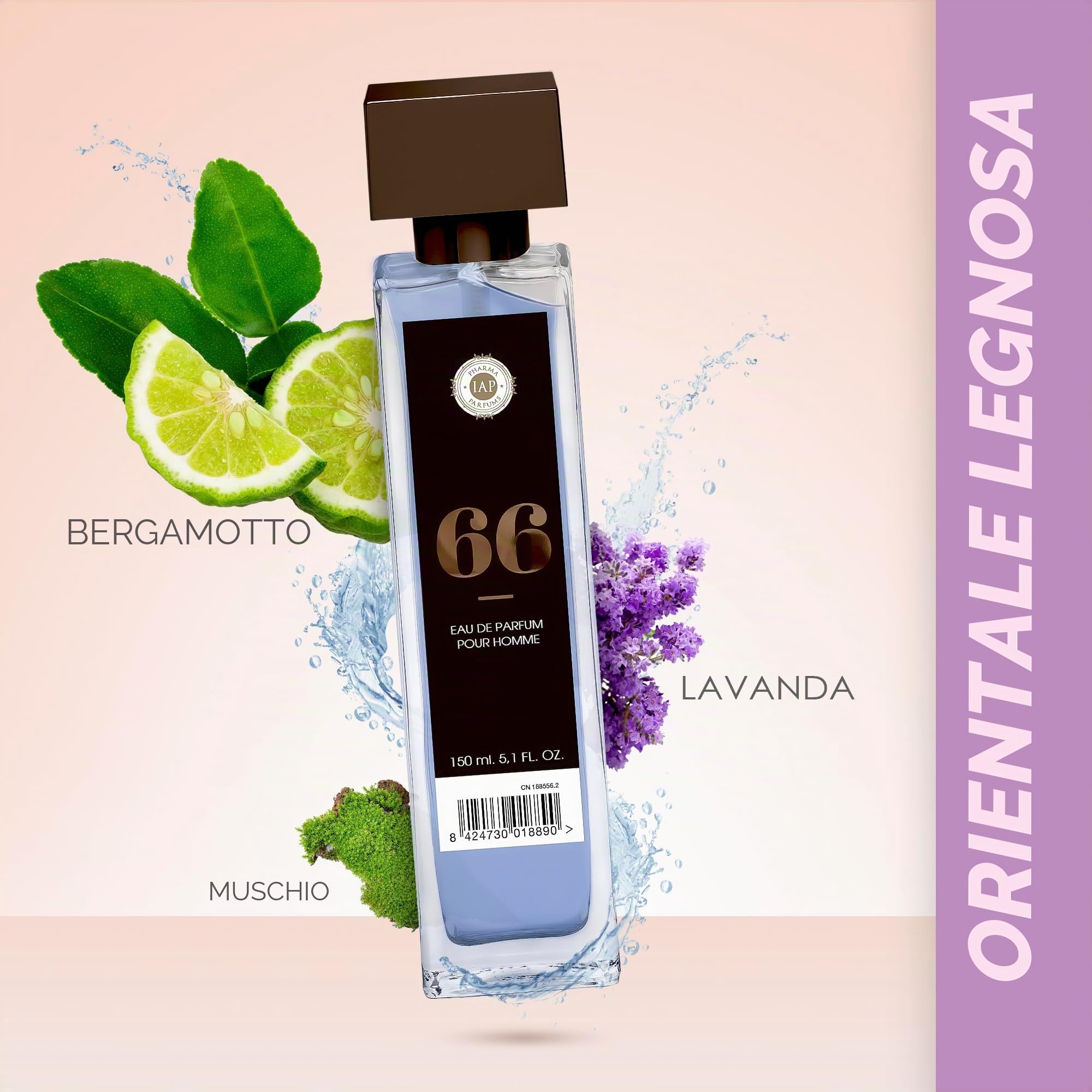 iap PHARMA PARFUMS Nº 66, Profumo da Uomo, 150 Ml