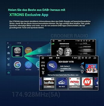 XTRONS DAB Digital Radio Tuner USB Dongle for Car Android Head Unit
