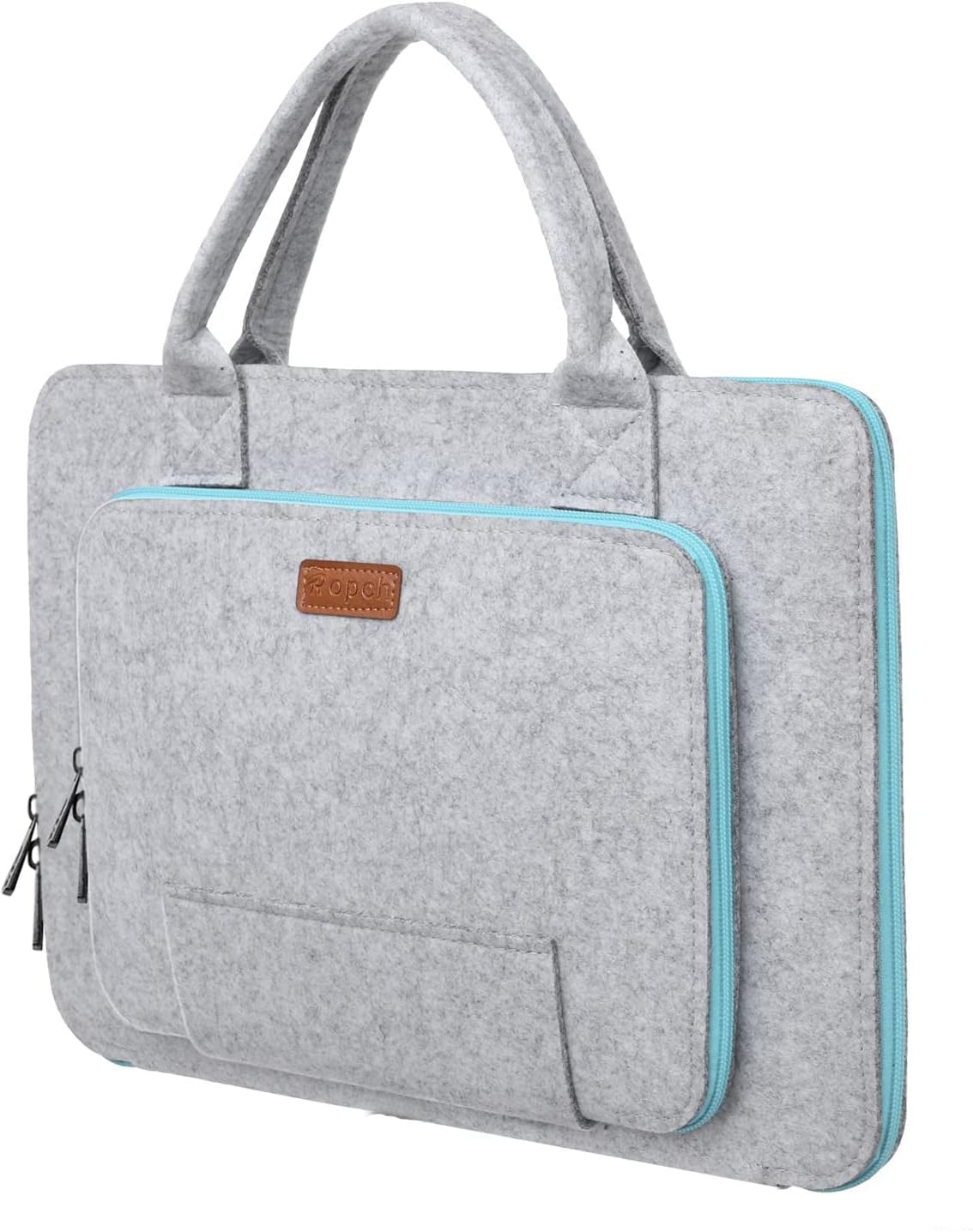 Ropch 15.6" Felt Laptop Sleeve with Handle Portable Notebook Computer