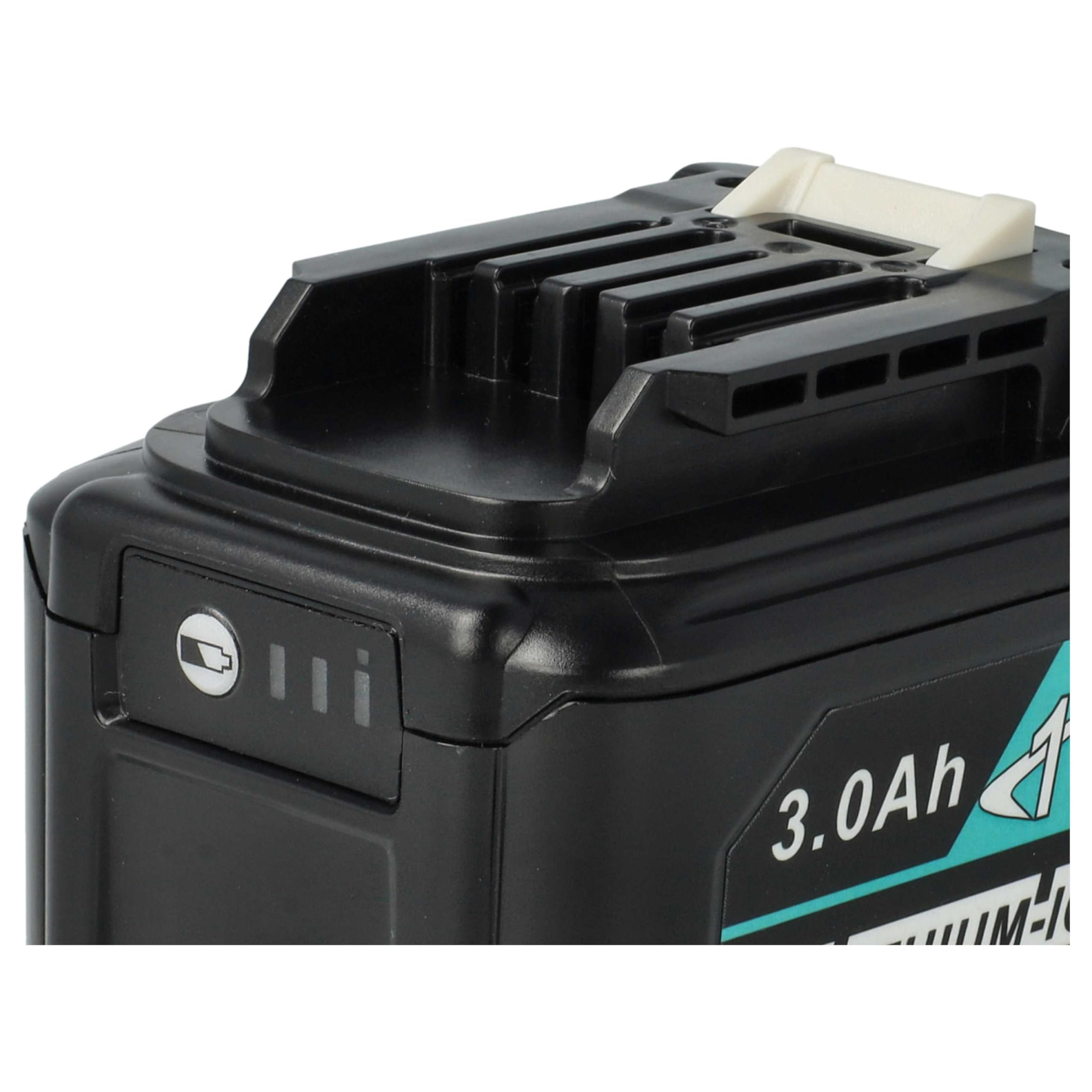 vhbw Bateria 3 x kompatybilna z Makita RM02, RJ03Z, RJ03, PT354DZJ, RJ03R1, SD100DSAJ, SD100D, SD100 elektronarzędzia (3000 mAh, Li-Ion, 12 V)