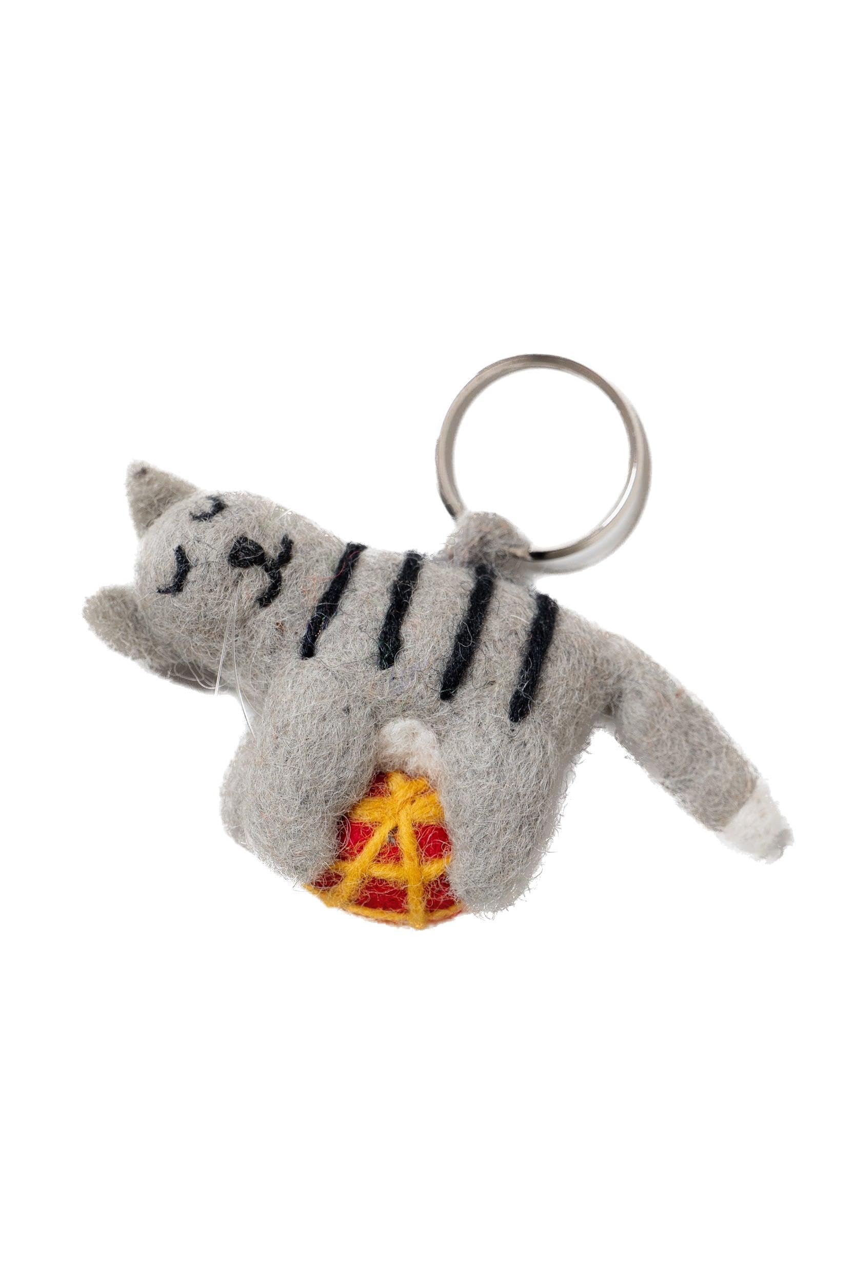 Lily & Me Claudia The Cat Felt Keyring