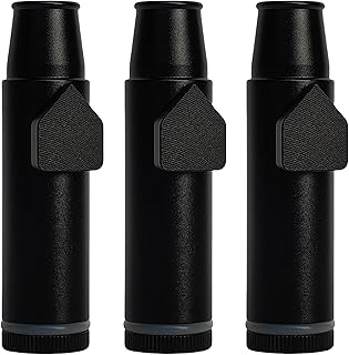Metal Ieak-proof Bottle (2nd Generation Upgrade Version) (Black)Portable Pepper Shaker (3 pack)
