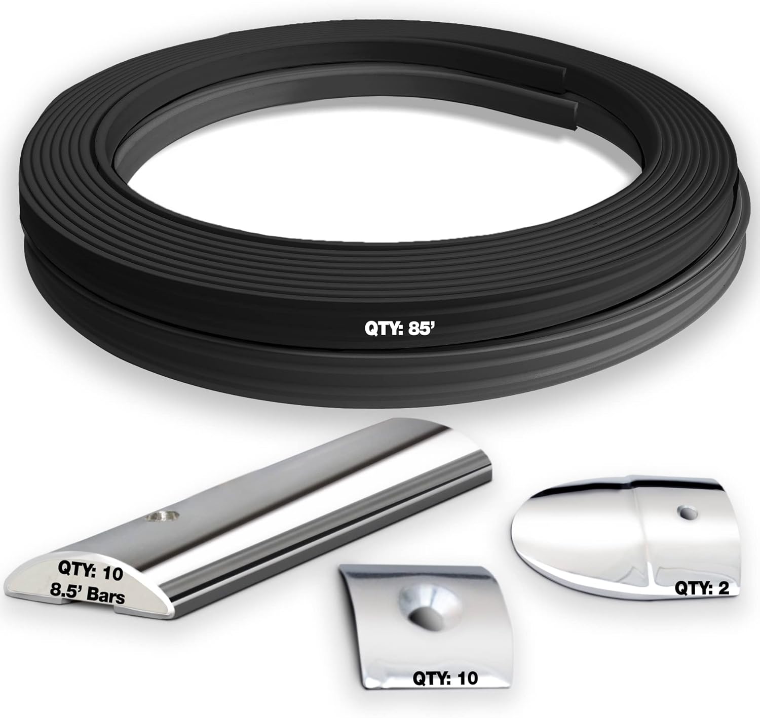 Tessilmare Sphaera 25 Boat Rub Rail Kit Black