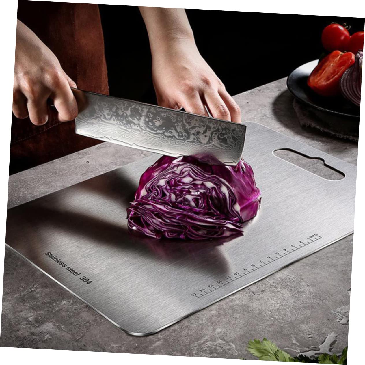 Rettangolare Tagliere All'usura in Resistente Acciaio Inox 304