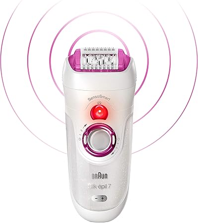 Braun Silk Epil 7 Sensosmart Epilator For Hair Removal With Skin Contact Cap Pouch Wet Dry 100 Waterproof Uk 2 Pin Plug 7 700 Pink Amazon Co Uk Health Personal Care