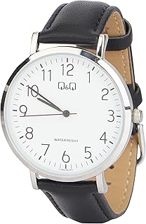 ساعة كيو اند كيو اليابانية من سيتيزن C34A-007PY ستاندرد انالوج للرجال بلون اسود