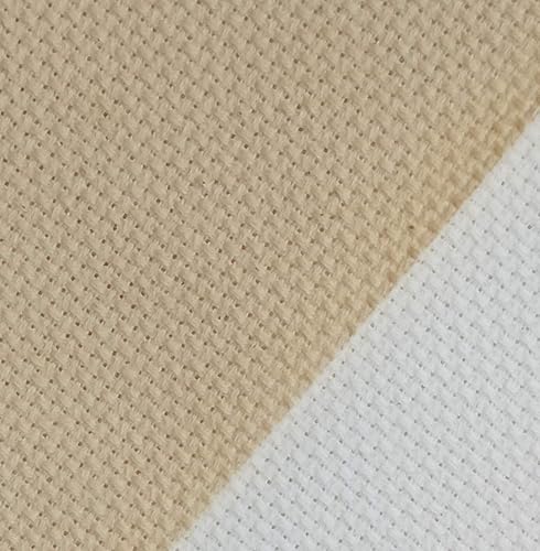 Miniatura 76 de 19" x 28" 14CT Tela de punto de cruz de algodón Aida (lino)