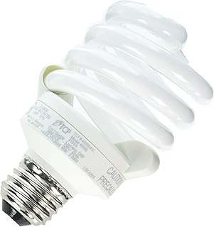 TCP 4891841k CFL Pro A - Lamp - 75 Watt Equivalent (18W) Cool White (4100K) Full Spring Lamp Light Bulb
