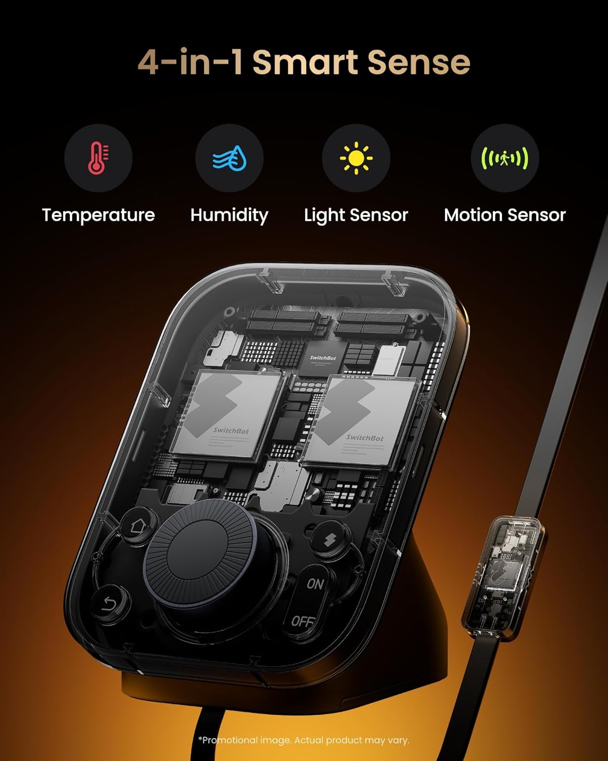 SwitchBot Hub 3 (3rd Gen) Smart Home Command Center: Screen + Physical Dial, IR Remote Hub for TVs/ACS, Temp/Humidity Sensor (±0.2°C), Matter Bridge, Bluetooth 200m, Works on 2.4GHz WiFi