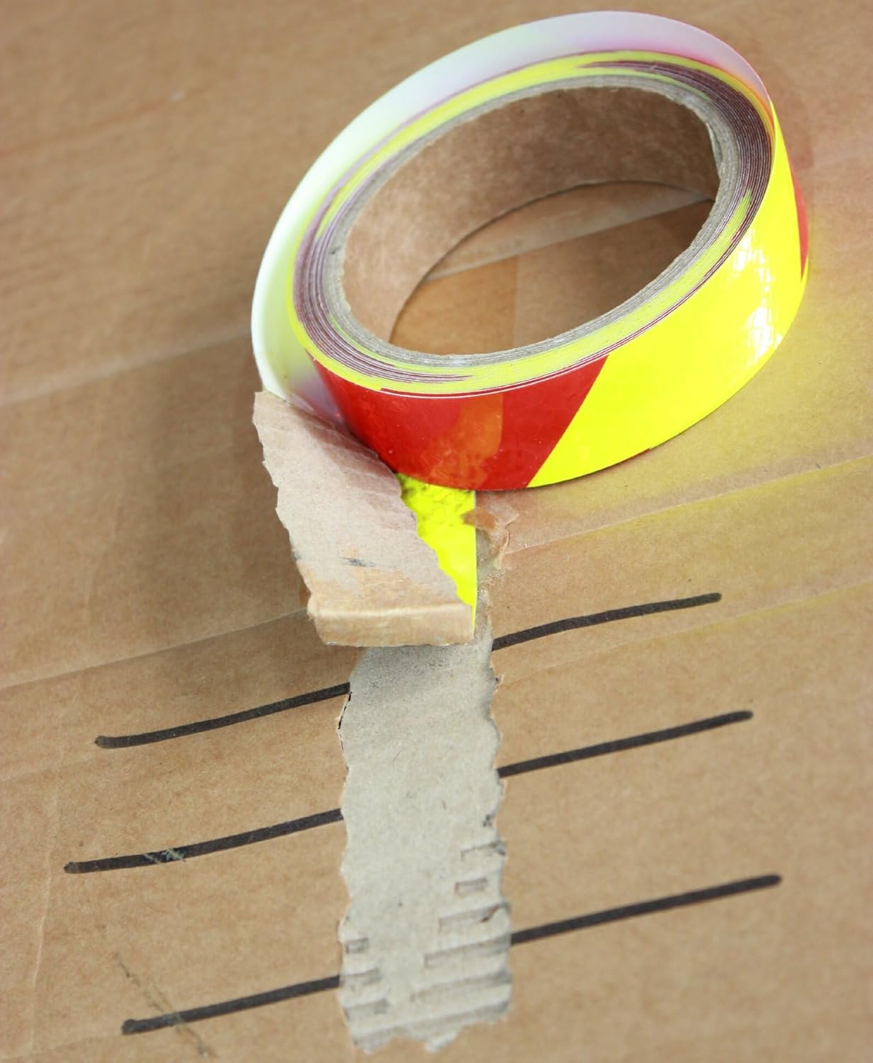 Non Fading Reflective Tape Outdoor Waterproof 1 inch Wide, High Visibility Safety Warning Reflector Sticker Strips (15 feet)