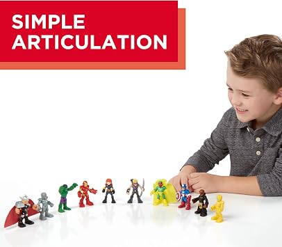Marvel Playskool Heroes Super Hero Adventures Ultimate Set, 10 Collectible 2.5-Inch Action Figures, Toys for Kids Ages 3 and Up