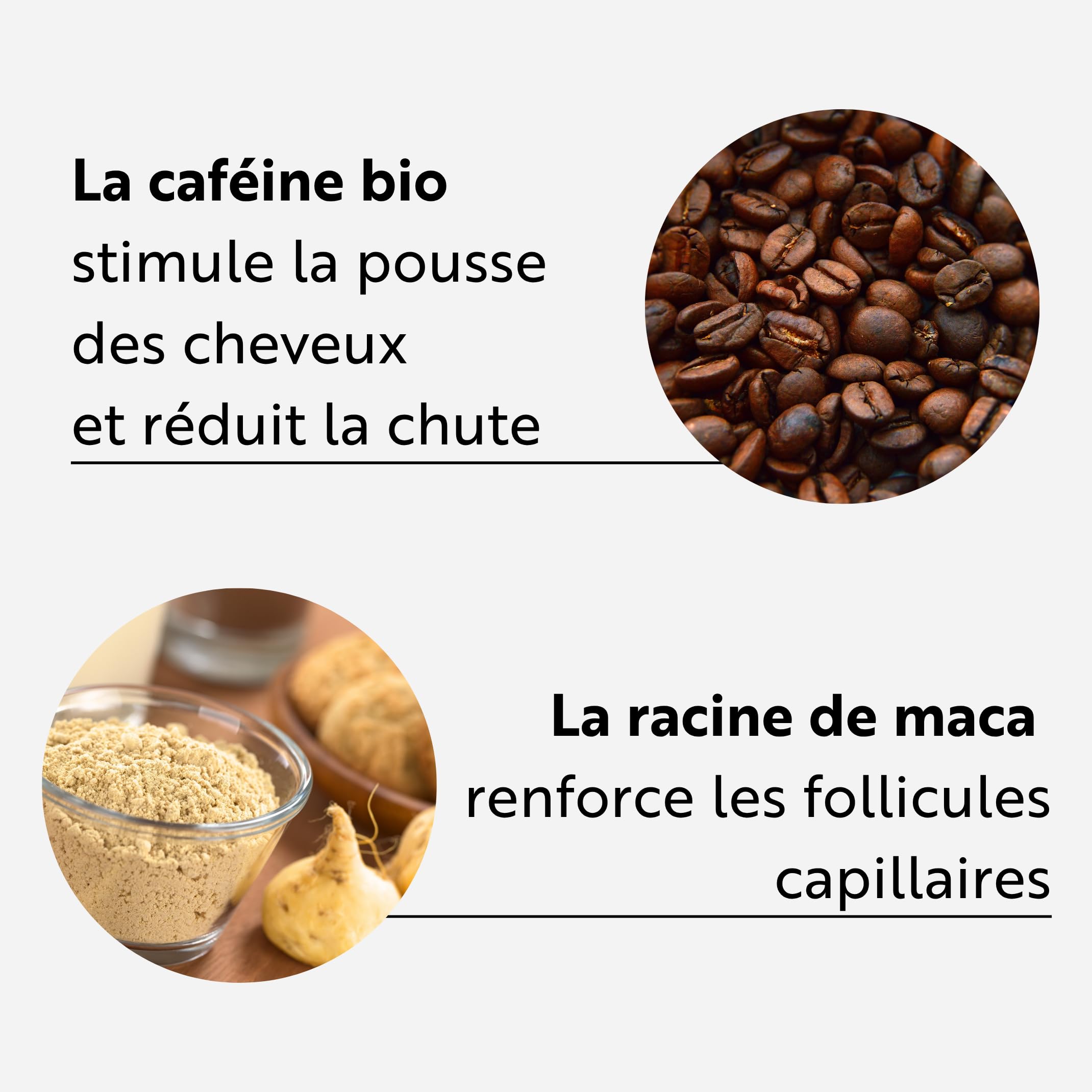 ahuhu THICKENING - Lotion tonique fortifiante à la caféine (100 ml). Épaissit et renforce le cheveu dès la racine