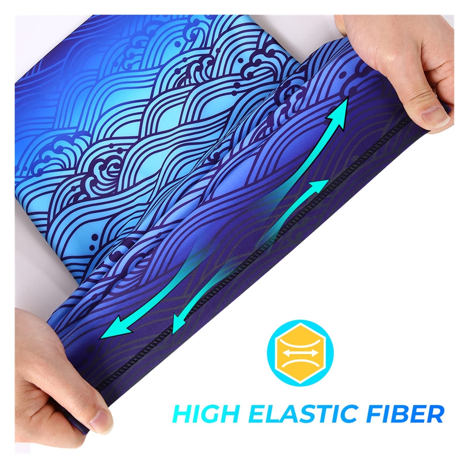 Summer Ice Silk Bandana Ciclismo Impreso Halfark Mask Mask Sport Neck Gaiter Caminata FOL Mask Curring Tube Buff Mujeres Mujeres