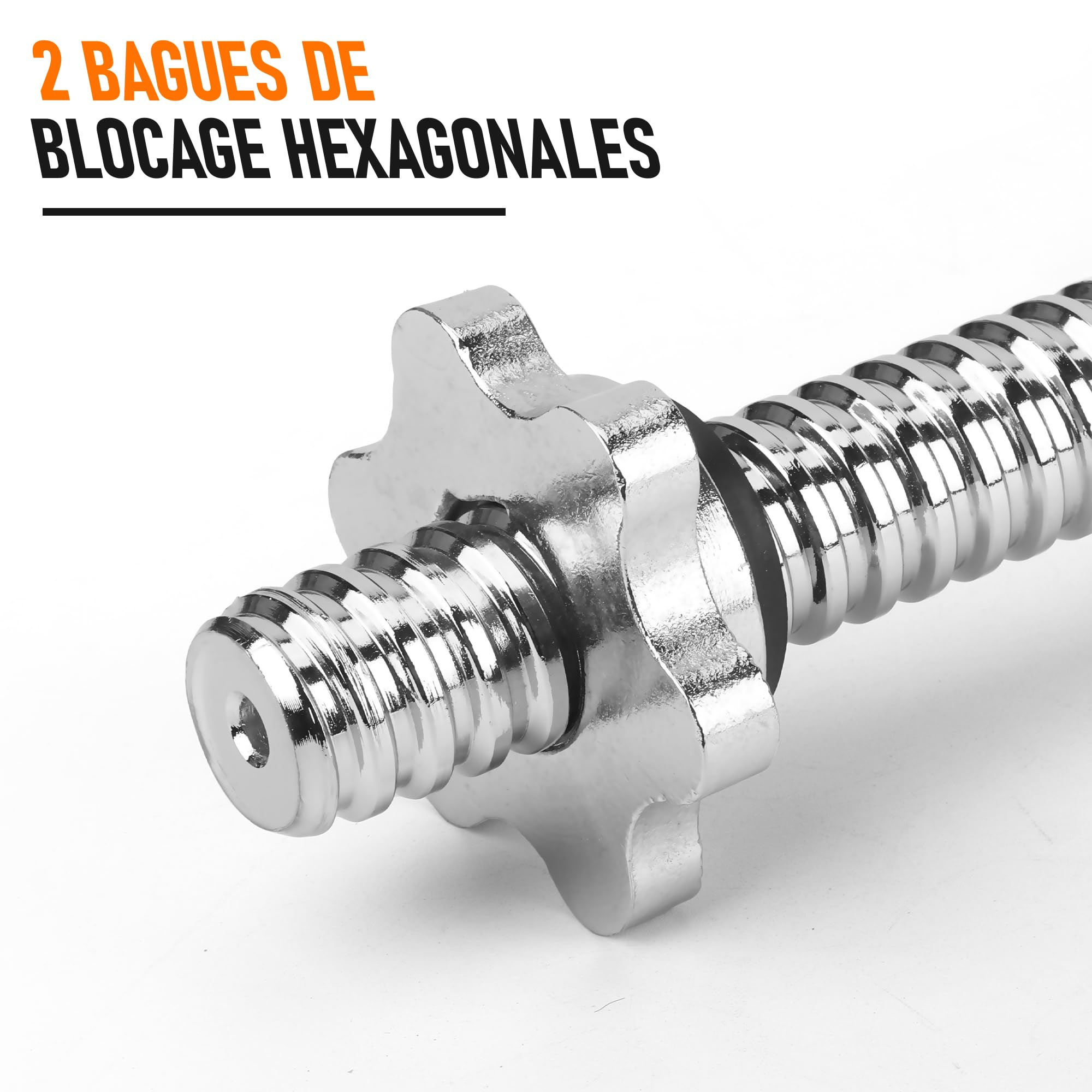 uyoyous Barre D'haltère Circulaire 25 mm Barre à Triceps de Soulevé de Terre Barres de Musculation Olympique avec Poids pour Salle de Sport Entraînement à Domicile