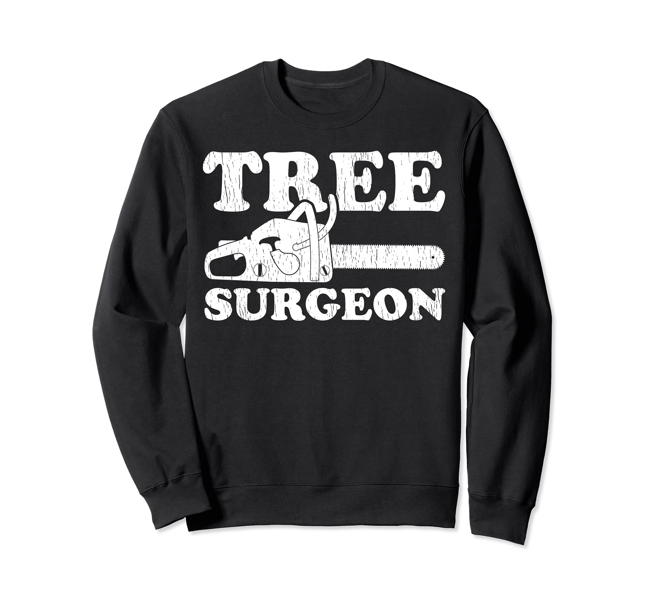 Tree Surgeon Lumberjack Woodworking Sweatshirt, Black