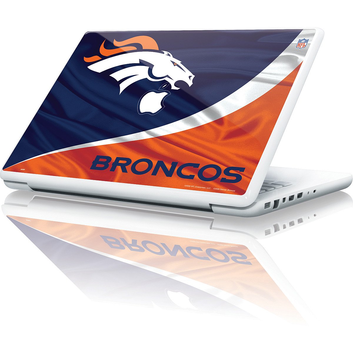 Skinit Decal Laptop Skin Compatible with MacBook 13-inch - Officially Licensed NFL Denver Broncos Design