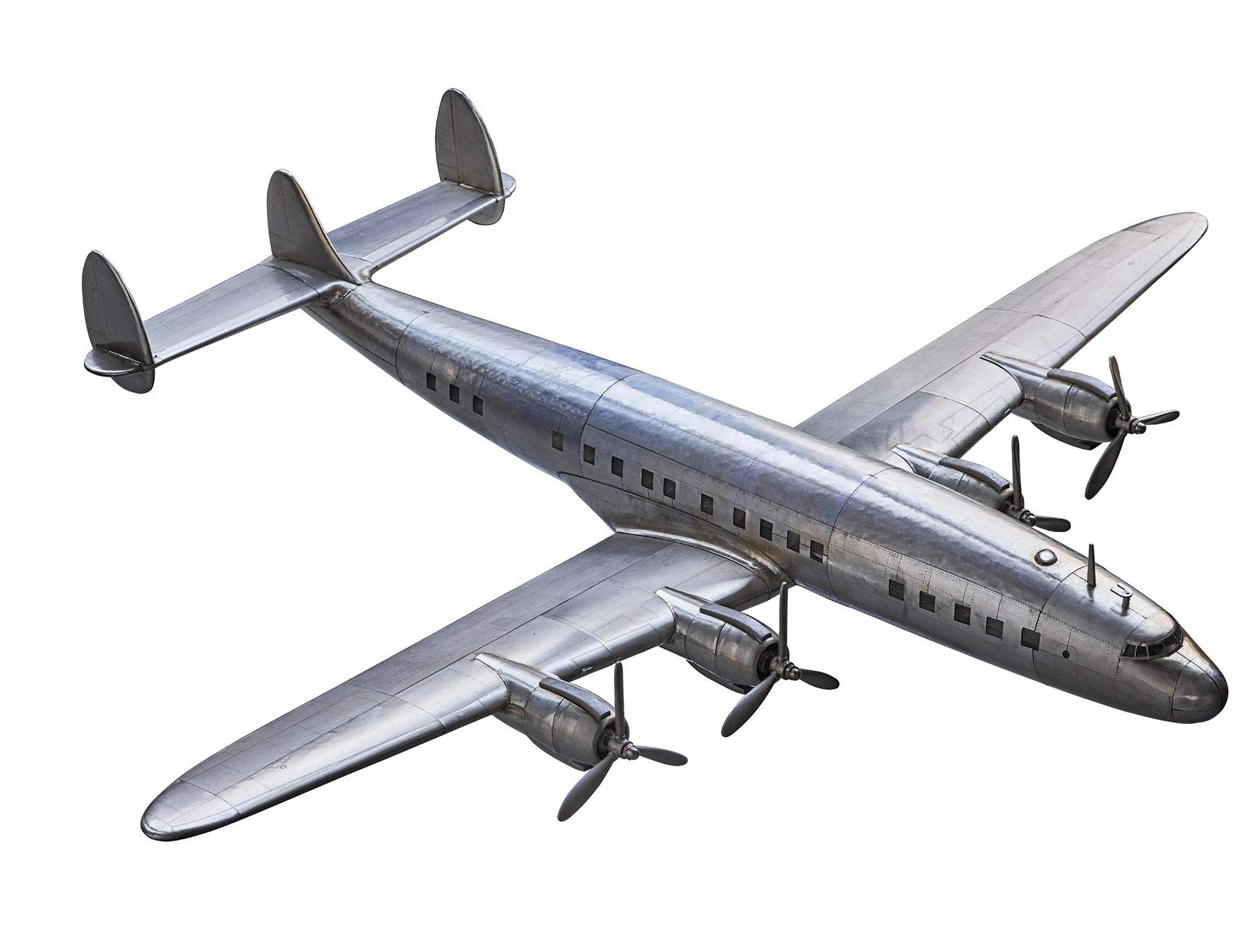 Authentic Models - Dekorationsobjekt - Flugzeug - Flugzeugmodell - Constellation - Aluminium -Maße (LxBxH): 69 x 75 x 13 cm