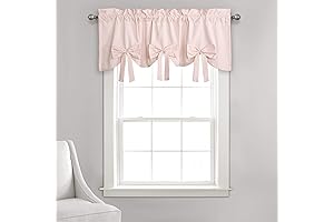 Lush Decor Medallion Bow 2" Header 18" x 52" Window Bow Valance
