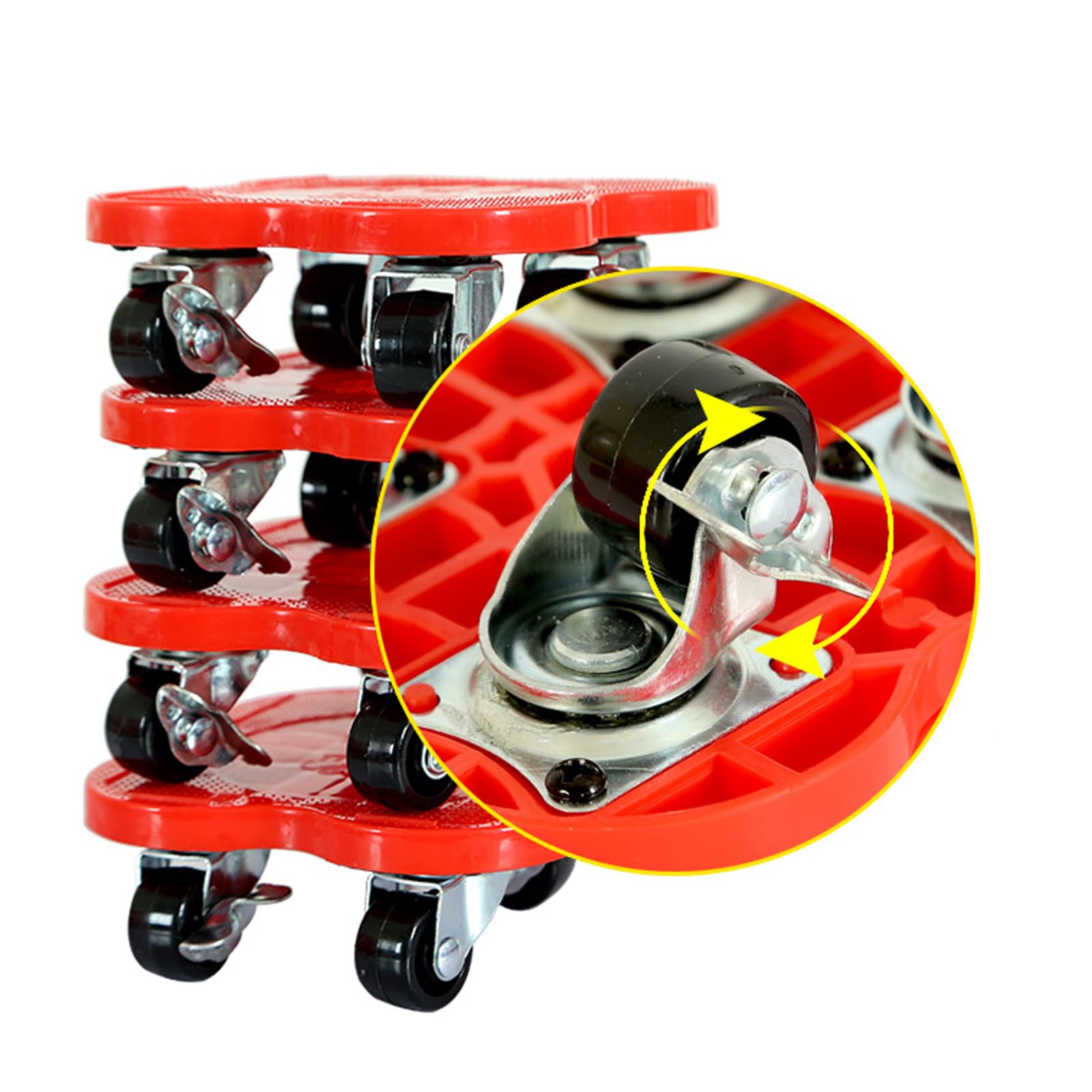 Set di rulli mobili resistenti – Pulegge portatili per sollevamento e trasporto senza sforzo – perfetto per servizi di trasloco a casa e movimentazione di oggetti pesanti