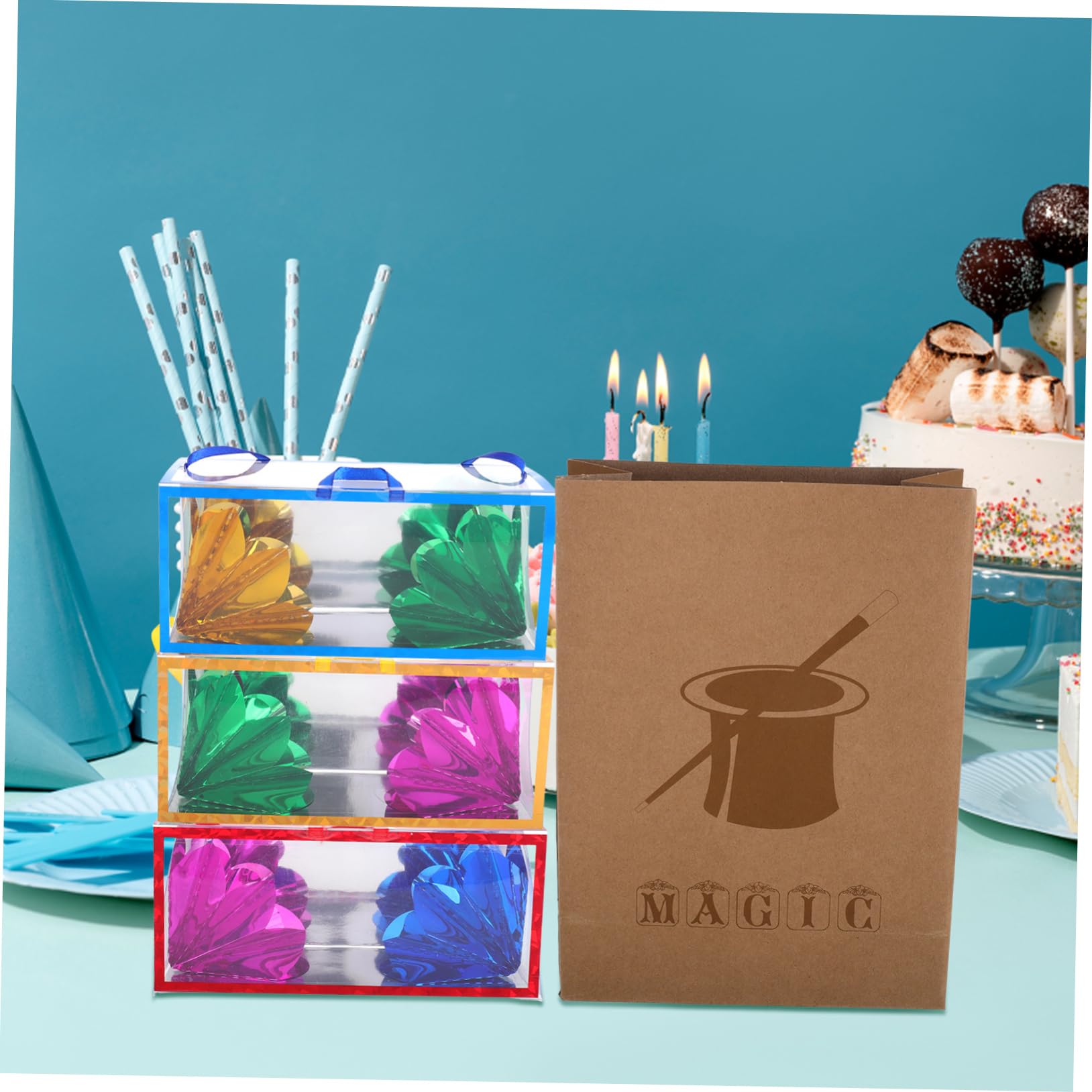 ibasenice Magician Flower Illusion Box Prop Per Spettacoli Gimmick Per Accessorio Per Intrattenimento e