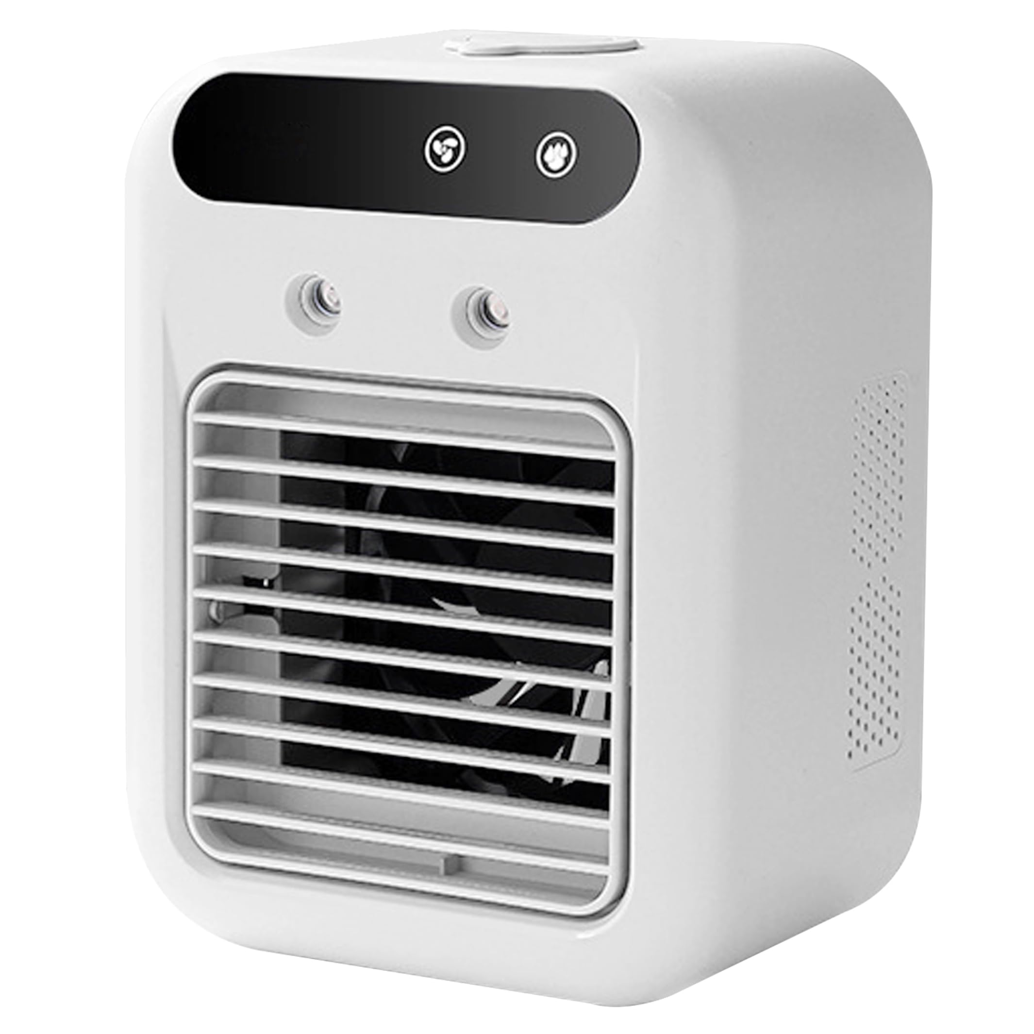Xweptuy Air Conditioner Fan, Portable Personal Air Conditioner Dual Spray Humidifier with Long-Lasting Battery & Quiet Operation for Home, Office, Camping, White