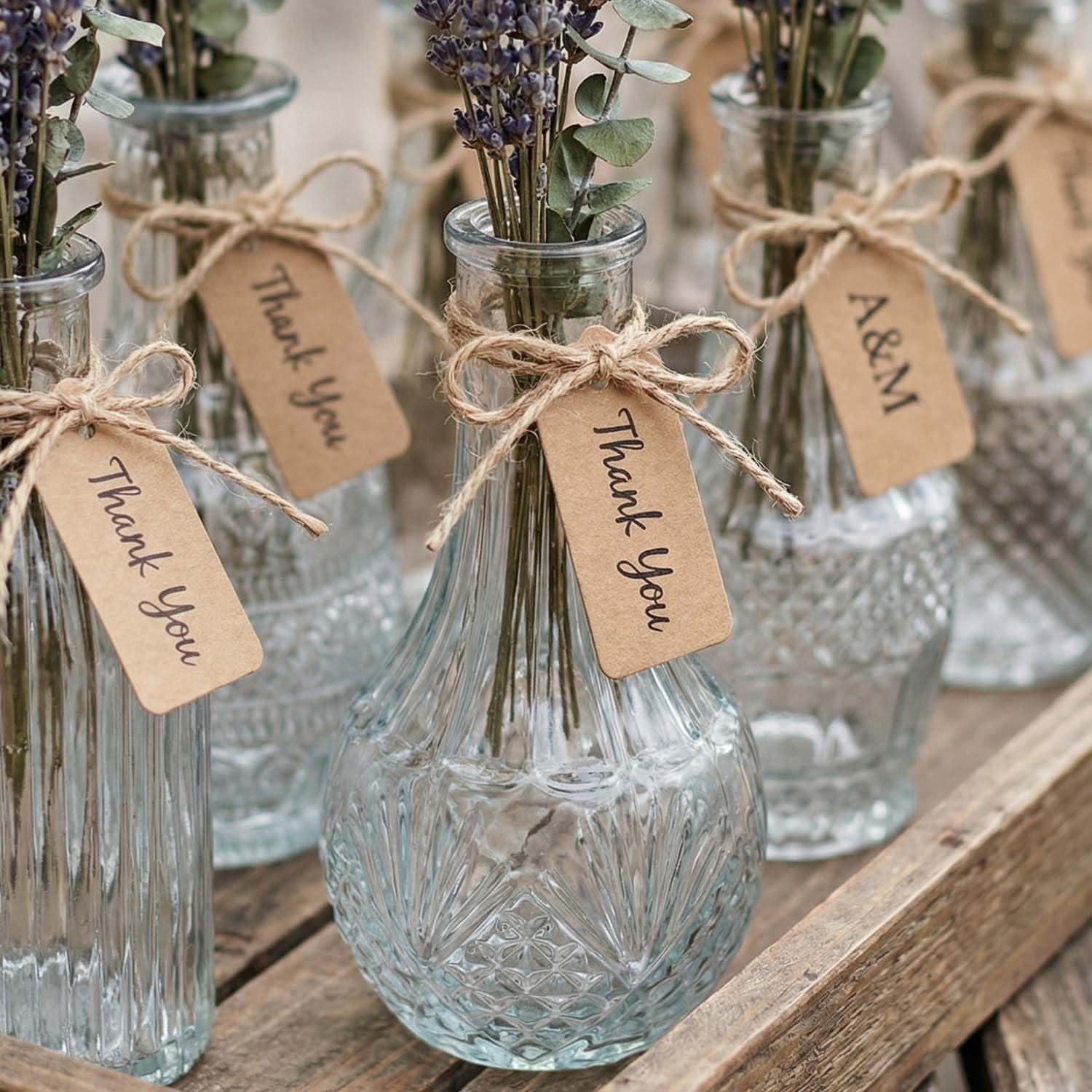 Bulk Glass Bud Vases - Wedding & Baby Shower Decor -7 Bulk Glass Bud Vases - Wedding & Baby Shower Decor -7