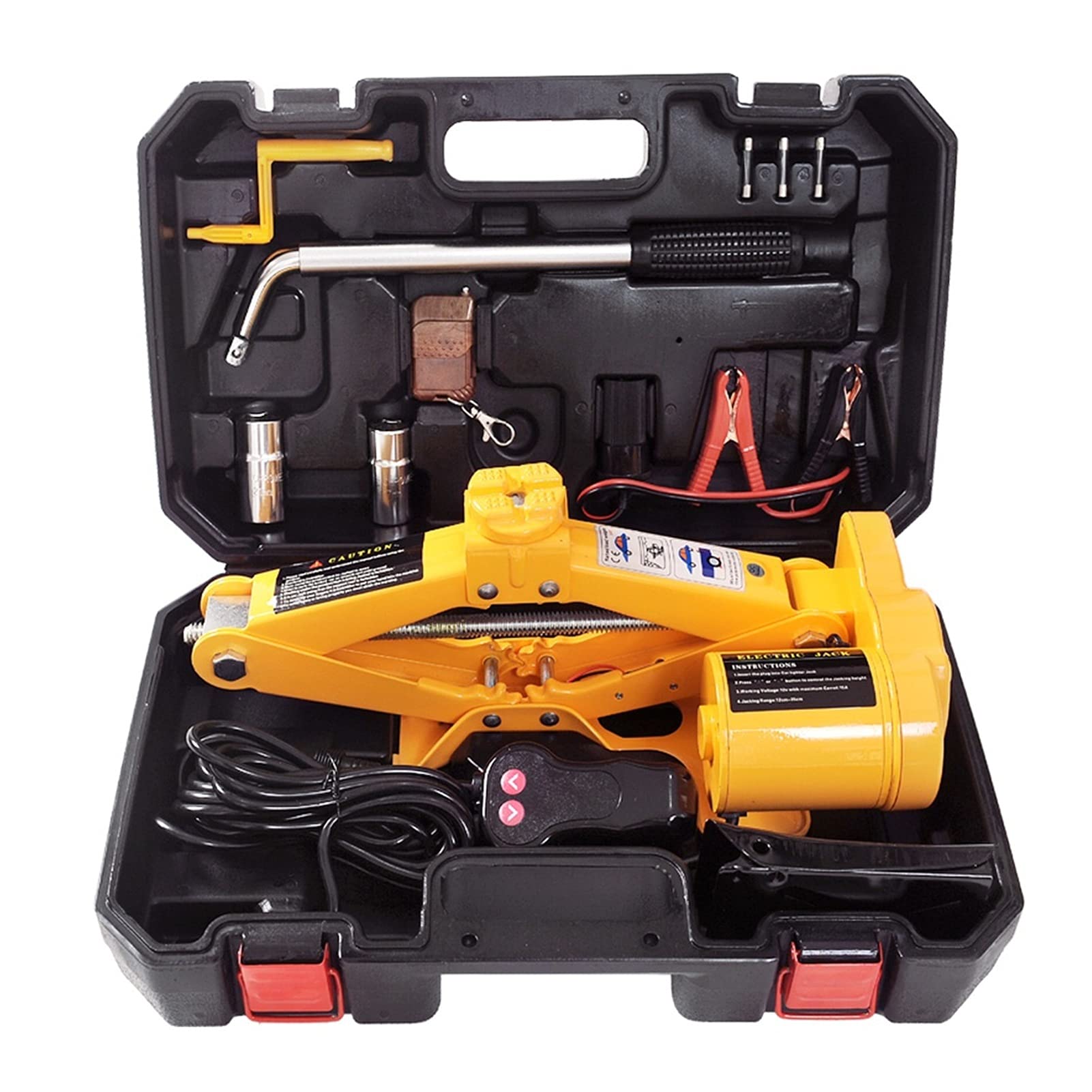 QUSYZD Trailer Jack, Electric Jack Hydraulic Horizontal Tyre Changing Tool for Small Car 2T,
