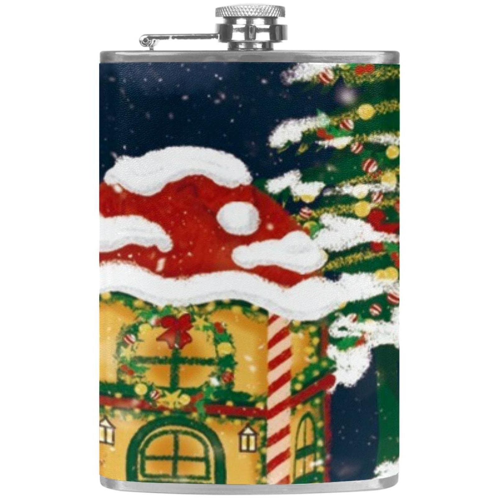 Flasque de Noël avec entonnoir le cadeau de poche idéal pour homme et femme pour liqueur