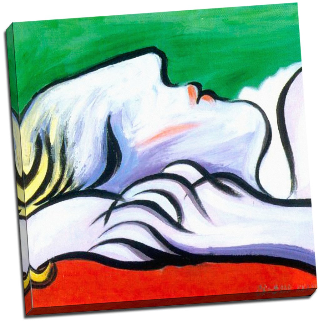 Pablo Picasso Asleep Canvas Print Picture Wall Art Large 20x20 Inches