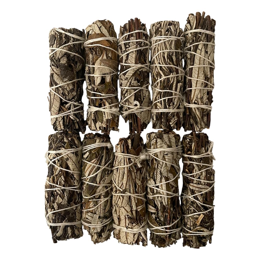 Smudge Sticks, White Sage and Yerba Santa 4", Pack of 10